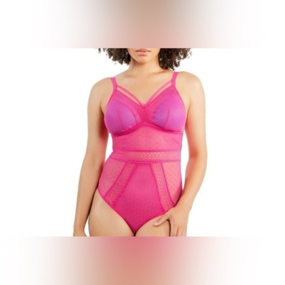 Parfait Womens MIA Bodysuit Bright pink size XL